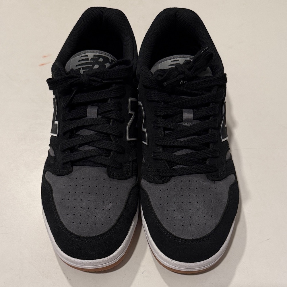 New Balance Men's Numeric 480 Black and Gray Sneakers - Picture 2 of 5